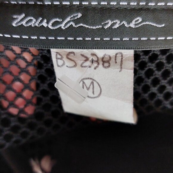 Black One-Piece Mesh Bodysuit Body Suit Size Medium NEW NWOT - Picture 5 of 5